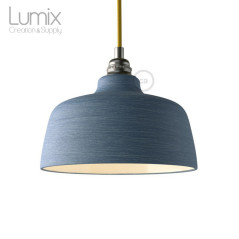 Suspension COPPA Abat-jour cloche bleu cobalten céramique fait main