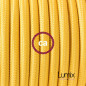 Lampe baladeuse câble textile JAUNE, douille E27 bakélite noire avec interrupteur intégré Lampe baladeuse câble textile JAUNE, douille E27 bakélite noire avec interrupteur intégré