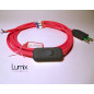 Cordon d'alimentation cable textile 2 x 0,75 mm2 - interrupteur bipolaire et fiche 2 pôles Cordon d'alimentation cable textile 2 x 0,75 mm2 - interrupteur bipolaire et fiche 2 pôles