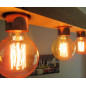 Poutre lumineuse bois de chêne massif 6 douilles 220V - 100 cm de long sur 7 x 7cm Poutre lumineuse bois de chêne massif 6 douilles 220V - 100 cm de long sur 7 x 7cm