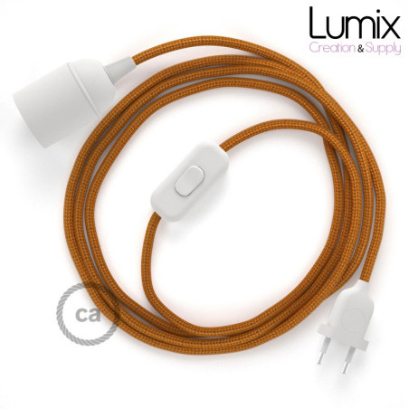Lampe baladeuse câble textile souple Whiskey effet soie