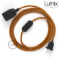 Lampe baladeuse câble textile souple Whiskey effet soie Lampe baladeuse câble textile souple Whiskey effet soie