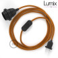 Lampe baladeuse câble textile souple Whiskey effet soie Lampe baladeuse câble textile souple Whiskey effet soie