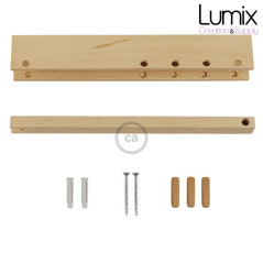 système de fixation au mur réglable en bois pour lampe baladeuse