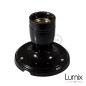 Lampe applique porcelaine noire en plafonnier ou en applique murale Lampe applique porcelaine noire en plafonnier ou en applique murale