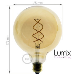 Ampoule gros Globe à filament LED - 5 W / 220 Volts - G125