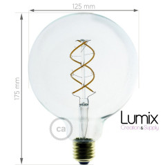 Ampoule gros Globe à filament LED - 5 W / 220 Volts - G125