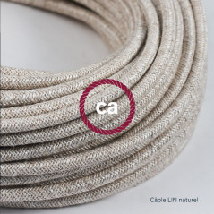 Suspension multiple OCTOPUS 3 - Câble textile en lin naturel neutre