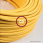 Suspension multiple OCTOPUS 3 - Câble textile Jaune effet soie Suspension multiple OCTOPUS 3 - Câble textile Jaune effet soie