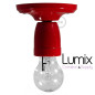Lampe applique porcelaine rouge en plafonnier ou en applique murale Lampe applique porcelaine rouge en plafonnier ou en applique murale