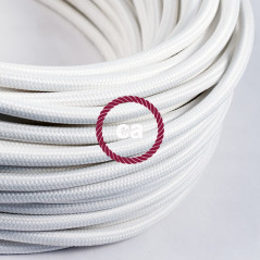 Suspension Polygon Art en métal blanc opaque douille E27