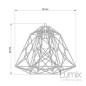 Suspension Sky Apollo grande cage en métal blanc - douille E27 Suspension Sky Apollo grande cage en métal blanc - douille E27