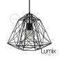 Suspension Sky Apollo grande cage en métal noir - douille E27 Suspension Sky Apollo grande cage en métal noir - douille E27