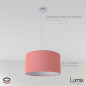 Suspension abat-jour cylindre XXL Revêtement Rose Antique Suspension abat-jour cylindre XXL Revêtement Rose Antique