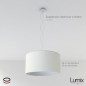 Suspension abat-jour cylindre XXL Revêtement toile Sable Suspension abat-jour cylindre XXL Revêtement toile Sable