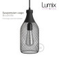 Suspension cage bouteille 1 lampe personnalisée Suspension cage bouteille 1 lampe personnalisée