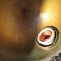 Applique lampe Jieldé - Rare bleu d'origine encore visible sur le globe