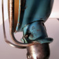 Applique lampe Jieldé - Rare bleu d'origine encore visible sur le globe
