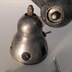 Applique lampe Jieldé - bleu d'origine - restauré vernis graphite