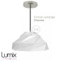 Suspension Polygon Art en métal blanc brillant douille E27 Suspension Polygon Art en métal blanc brillant douille E27