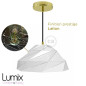 Suspension Polygon Art en métal blanc brillant douille E27 Suspension Polygon Art en métal blanc brillant douille E27