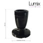Mini Lampe Porcelaine noire en plafonnier ou en applique murale