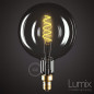 Ampoule géante Globe Smoky G200 à filament led double spirale 5 W-E27-220 Volts Ampoule géante Globe Smoky G200 à filament led double spirale 5 W-E27-220 Volts