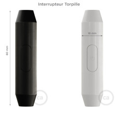 Lampe baladeuse à douille silicone jaune et câble textile jaune effet soie