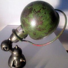 Applique lampe Jieldé - vert d'origine encore visible sur le globe