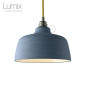 Suspension céramique forme cloche Bleu de Cobalt fait main