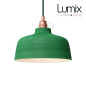 Suspension céramique COPPA forme cloche Vert feuille fait main