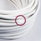 Suspension multiple OCTOPUS 7 métal - Câble textile extra-souple BLANC Suspension multiple OCTOPUS 7 métal - Câble textile extra-souple BLANC