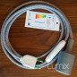 Lampe baladeuse à douille silicone grise et câble textile lin gris Lampe baladeuse à douille silicone grise et câble textile lin gris