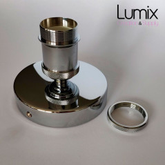 Lampe plafonnier ou en applique murale - Couleur métal Chrome