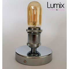 Lampe plafonnier ou en applique murale - Couleur métal Chrome