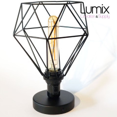 Lampe plafonnier ou en applique murale - Couleur métal Noir