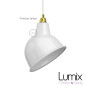 Suspension Broadway en métal émail blanc Suspension Broadway en métal émail blanc