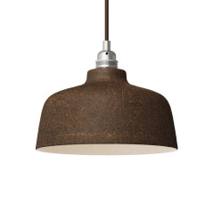 Suspension COPPA forme cloche en céramique couleur Corail fait main