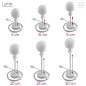 Lampe à poser configurable avec ou sans abat-jour tissus Lampe à poser configurable avec ou sans abat-jour tissus