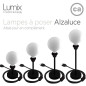 Lampe à poser configurable avec ou sans abat-jour tissus Lampe à poser configurable avec ou sans abat-jour tissus