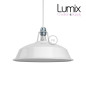 Abat-jour Harbour diamètre 30 cm métal revêtement en émail blanc et intérieur blanc Abat-jour Harbour diamètre 30 cm métal revêtement en émail blanc et intérieur blanc