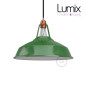 Abat-jour Harbour diamètre 38 cm métal revêtement en émail vert et intérieur blanc Abat-jour Harbour diamètre 38 cm métal revêtement en émail vert et intérieur blanc