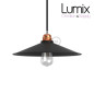 Abat-jour Swing métal en émail noir et intérieur noir Abat-jour Swing métal en émail noir et intérieur noir