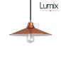 Abat-jour Swing métal cuivré et intérieur blanc Abat-jour Swing métal cuivré et intérieur blanc