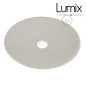 Abat-jour en céramique motif ciment et intérieur blanc Abat-jour en céramique motif ciment et intérieur blanc