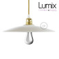 Abat-jour en céramique émail blanc et intérieur blanc Abat-jour en céramique émail blanc et intérieur blanc