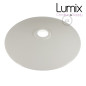 Abat-jour en céramique émail blanc et intérieur blanc Abat-jour en céramique émail blanc et intérieur blanc