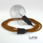 Lampe baladeuse câble textile WHISKEY, douille thermoplastique avec interrupteur intégré Lampe baladeuse câble textile WHISKEY, douille thermoplastique avec interrupteur intégré