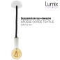 Suspension grosse corde 16 mm noir brillant Suspension grosse corde 16 mm noir brillant