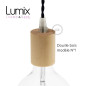 Suspension multiple 5 lampes grande rosace aluminum motif tronc d'arbre Suspension multiple 5 lampes grande rosace aluminum motif tronc d'arbre